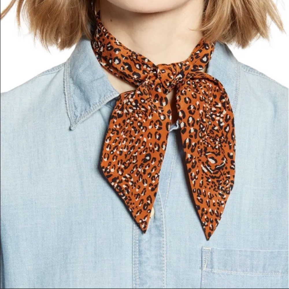Madewell Silk Skinny Bandana - Picture 2 of 4